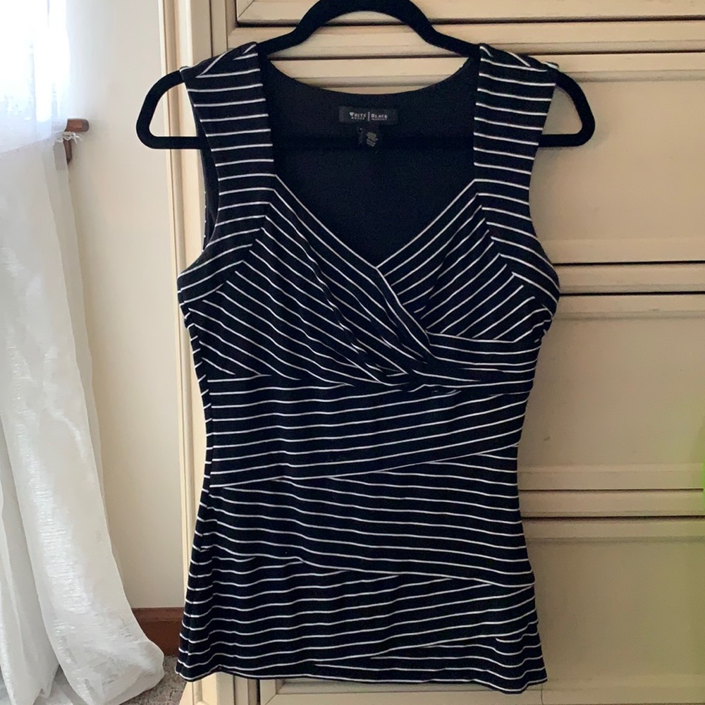 White Black tank